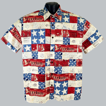 USA Made Patriotic, Military, and American Flag Hawaiian shirts