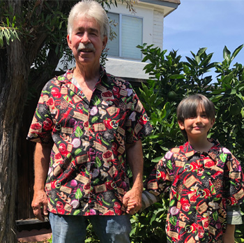 Matching Father and Son Hawaiian Shirts