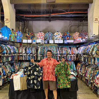 High Seas Hawaiian Shirt booth at LA County Fair