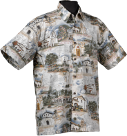 California Missions Hawaiian Shirt- Made in USA- by High Seas