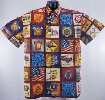 Fireman and Firefighter Hawaiian Shirt