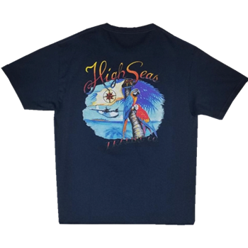 Parrot Island T-Shirt - Navy Blue