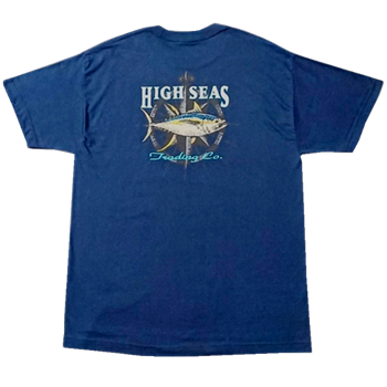 Big Game Tuna Fishing Navy 100% Cotton T-shirt