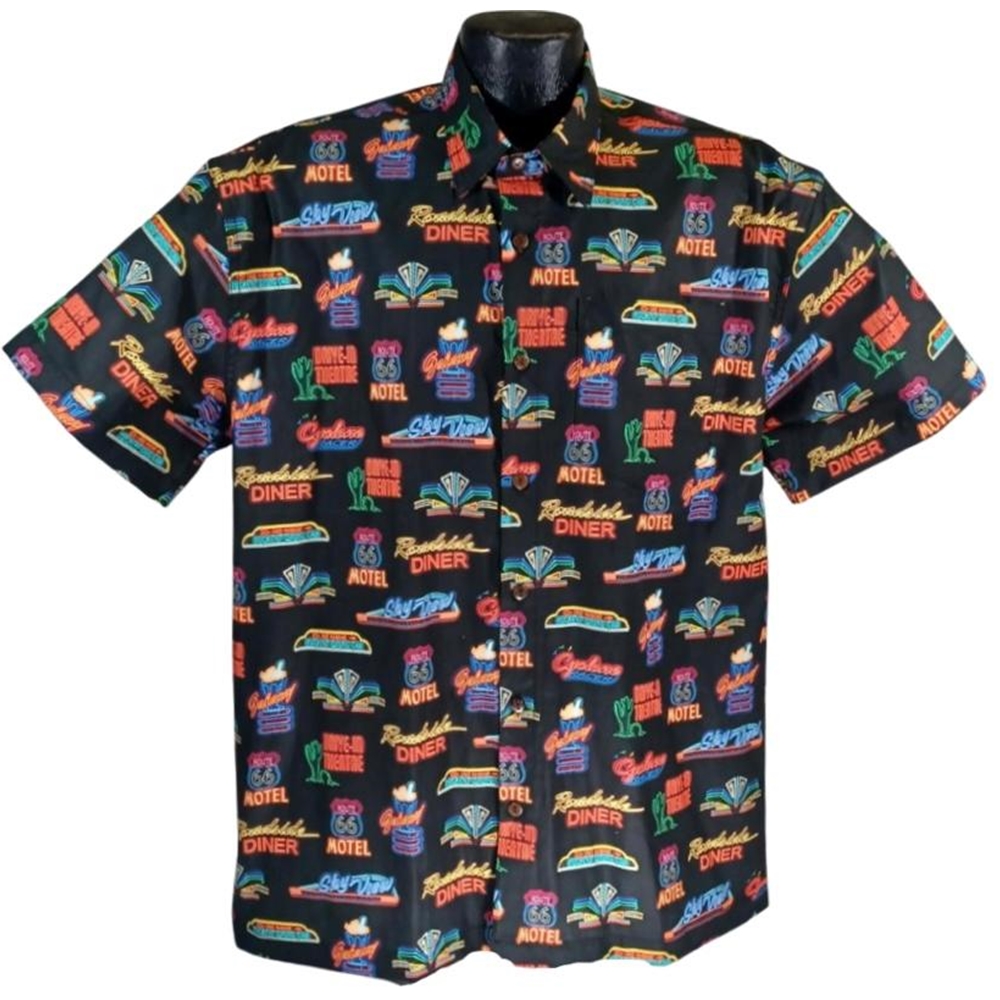 【schott】Hawaiian shirt neon sign CASINO schott】Hawaiian shirt neon sign CASINO - メルカリ