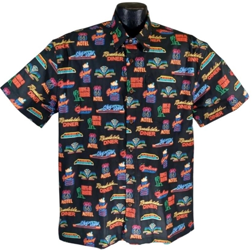 【schott】Hawaiian shirt neon sign CASINO schott】Hawaiian shirt neon sign CASINO - メルカリ