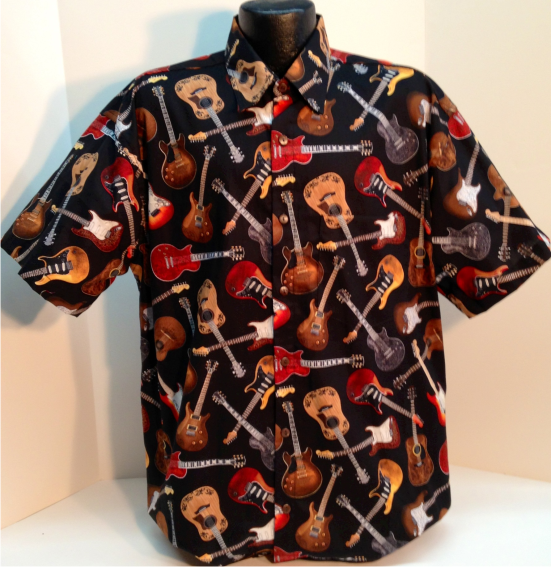Guitar Shirt - Guitar Hawaiian Shirt