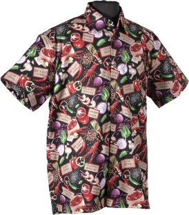 Louisana and Cajun Hawaiian Shirt- Made in USA- Cotton