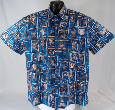 Life and Liberty Patriotic Hawaiian shirt