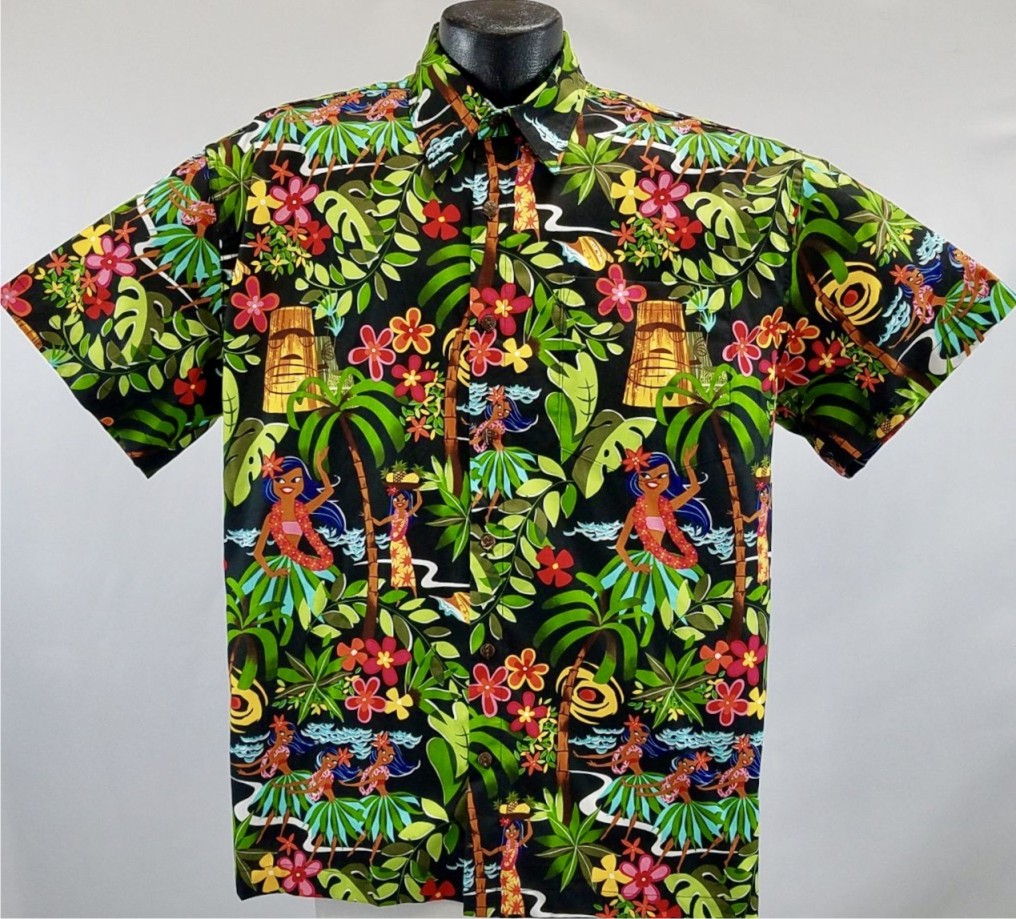Hula Girl Retro T Shirt