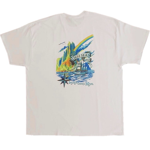 High Seas Clipper ship 100% Cotton- White T-shirt